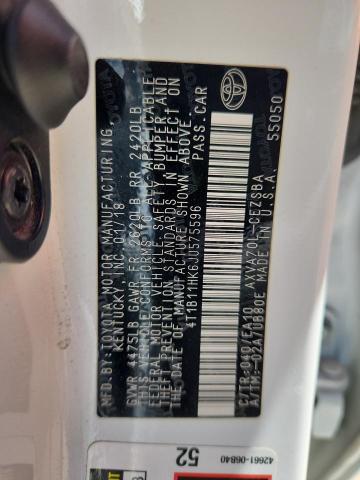 2018 TOYOTA CAMRY L 4T1B11HK6JU575596