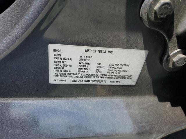 2023 TESLA MODEL Y 7SAYGDEE5PF885711