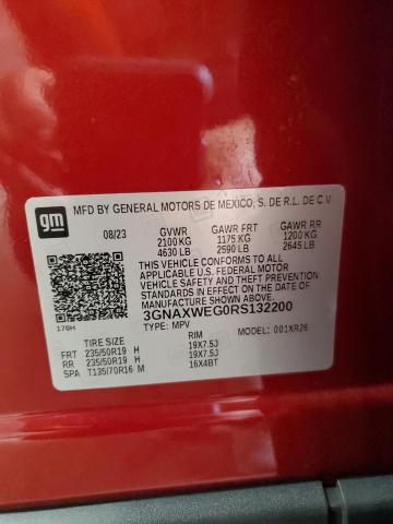 2024 CHEVROLET EQUINOX RS 3GNAXWEG0RS132200