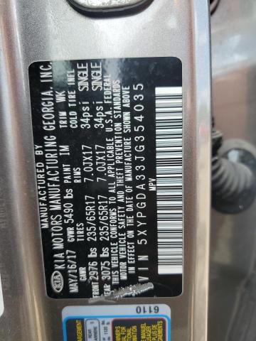 2018 KIA SORENTO LX 5XYPGDA33JG354035