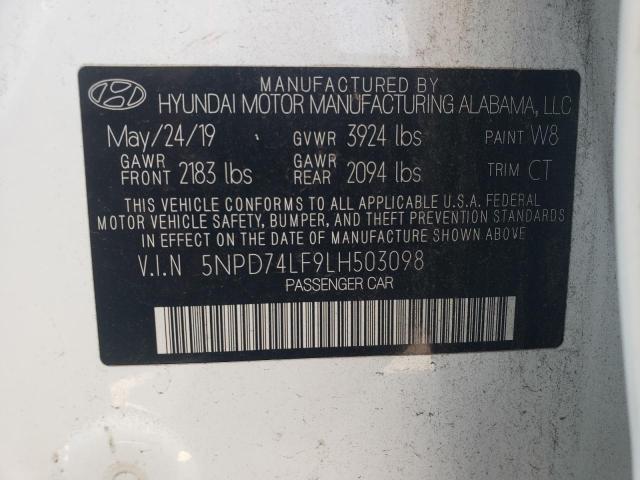 2020 HYUNDAI ELANTRA SE - 5NPD74LF9LH503098