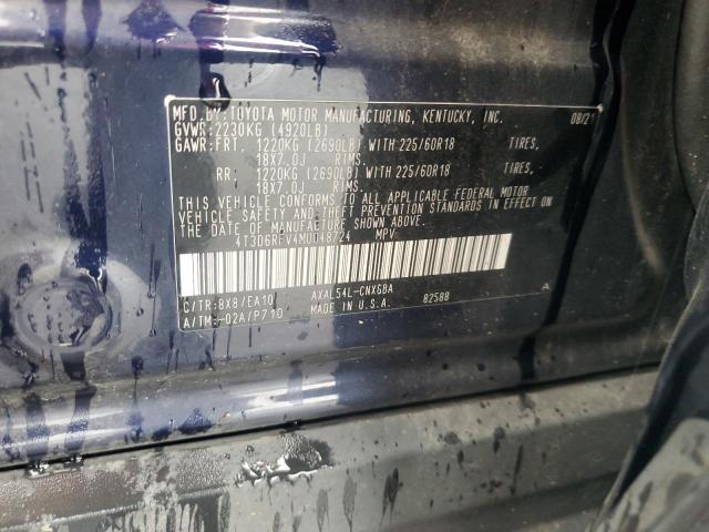 2021 TOYOTA RAV4 LIMITED 4T3D6RFV4MU048724