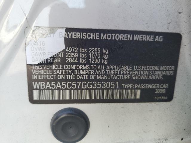 2016 BMW 528 I WBA5A5C57GG353051