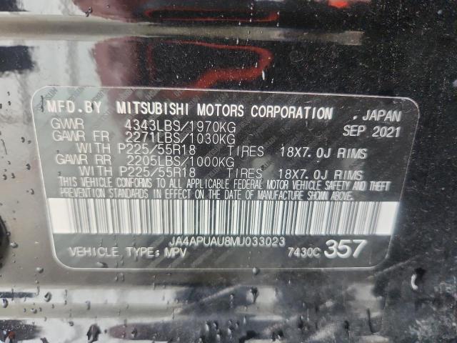 2021 MITSUBISHI OUTLANDER SPORT ES JA4APUAU8MU033023