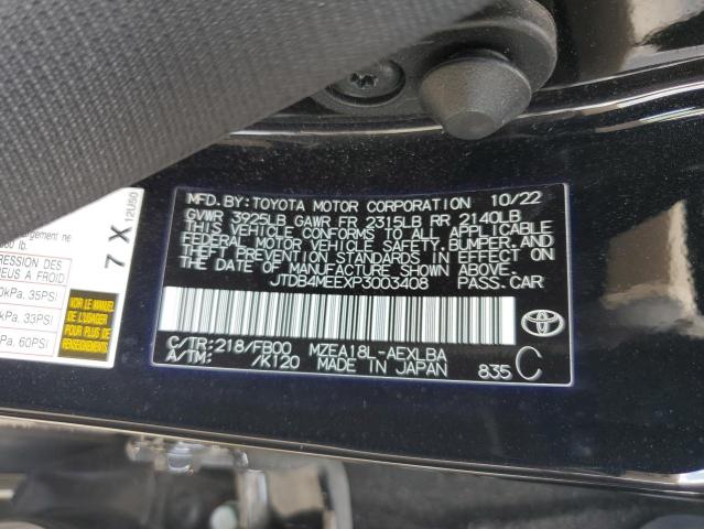 2023 TOYOTA COROLLA LE JTDB4MEEXP3003408