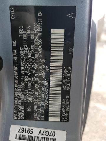 2010 TOYOTA SIENNA XLE - 5TDDK4CC7AS028689