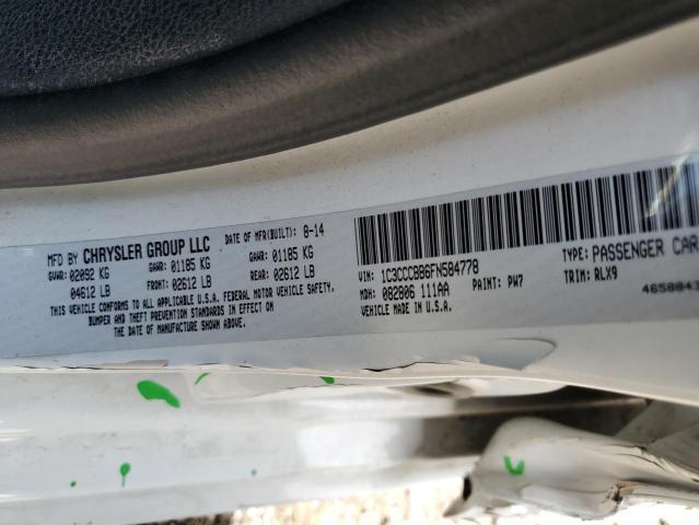 2015 CHRYSLER 200 S 1C3CCCBB6FN584778