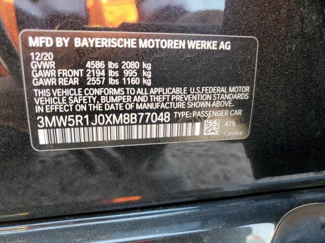 2021 BMW 330I 3MW5R1J0XM8B77048