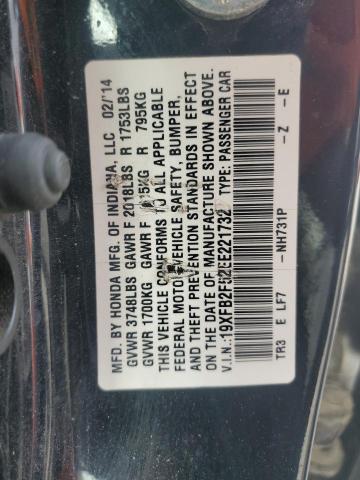 2014 HONDA CIVIC LX - 19XFB2F52EE221732