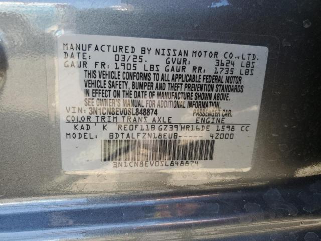 2025 NISSAN VERSA SV 3N1CN8EV0SL848874