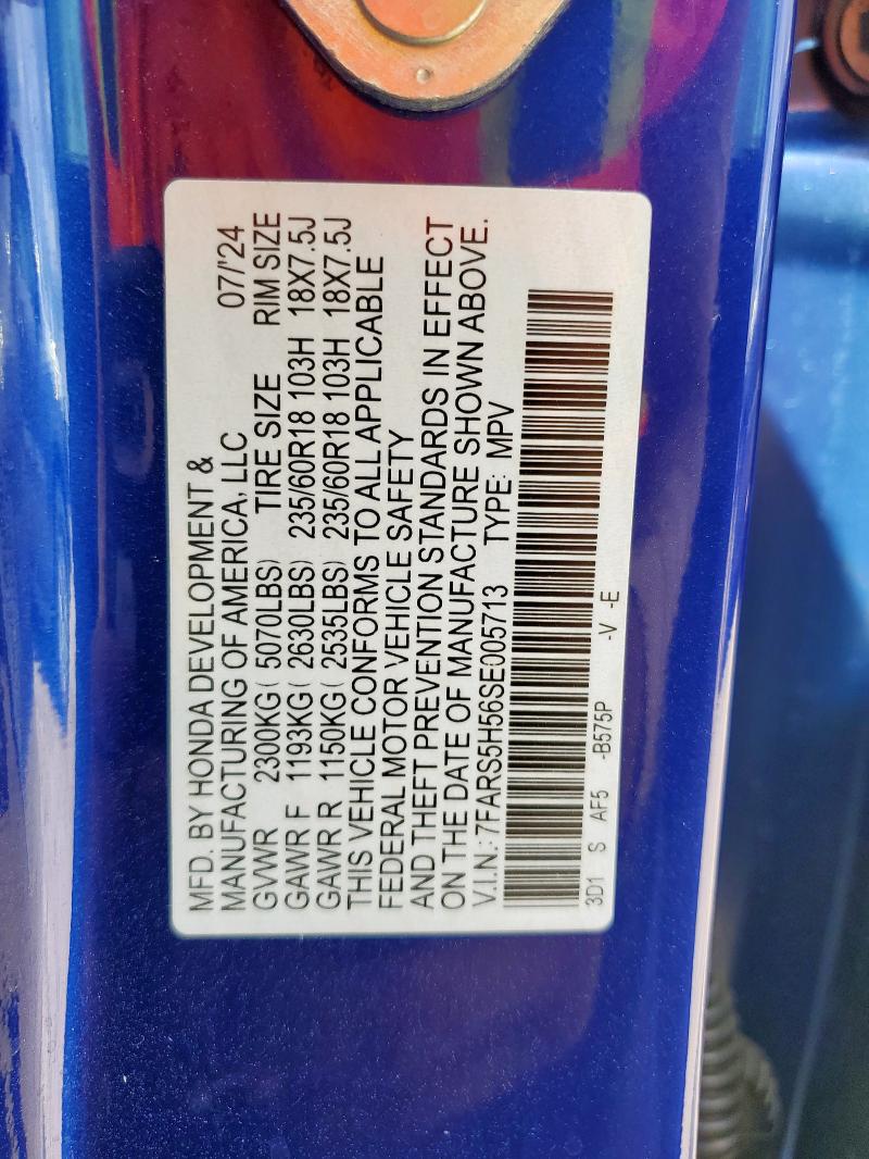 2025 HONDA CR-V SPORT 7FARS5H56SE005713