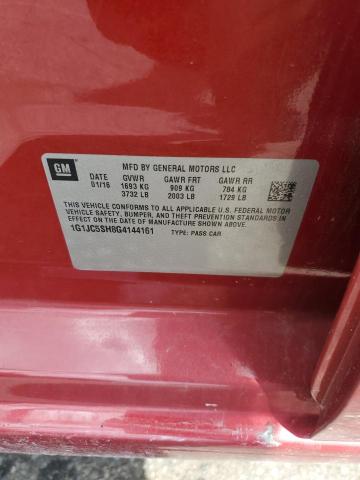 2016 CHEVROLET SONIC LT 1G1JC5SH8G4144161
