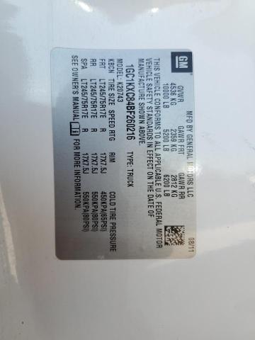 2011 CHEV SLVRDO 2500 CR 4X4 N - 1GC1KXC84BF260216