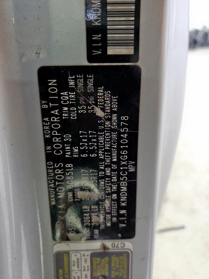 Lot #3221799223 2016 KIA SEDONA LX