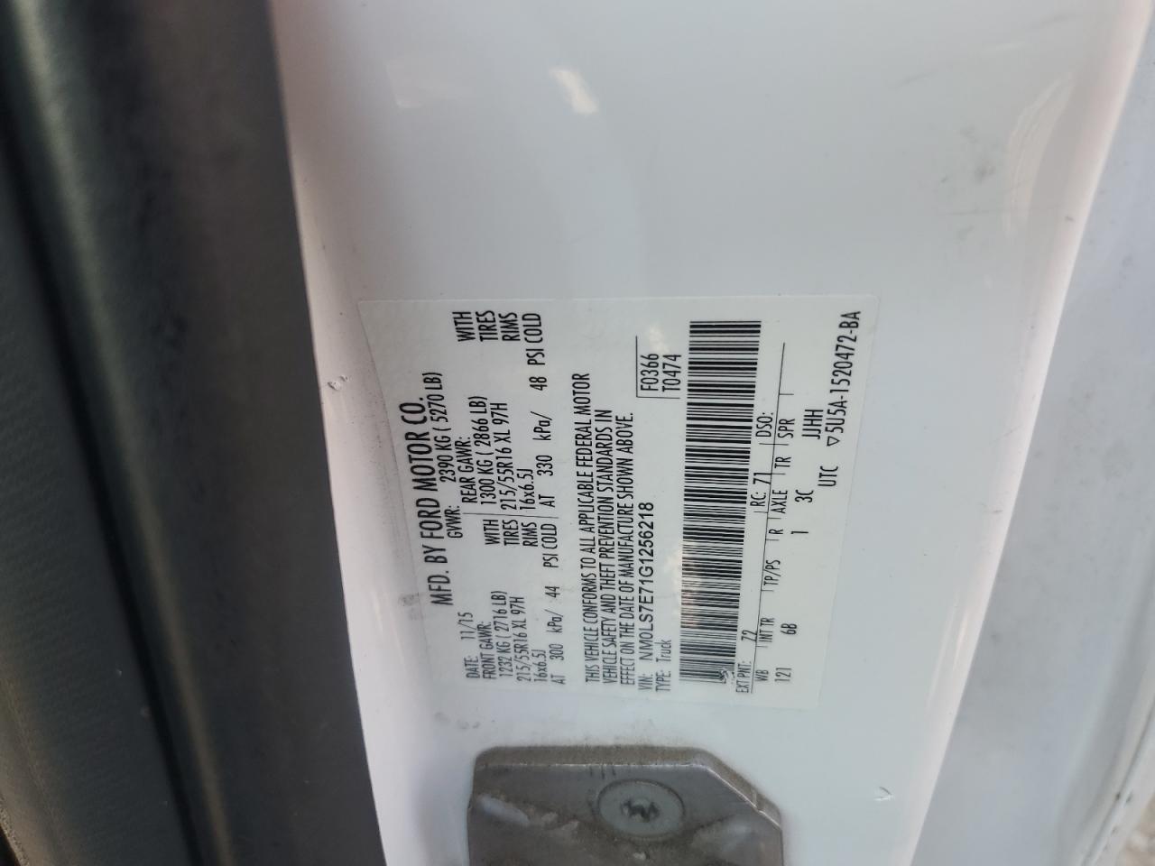 FORD TRANSIT CONNECT XL