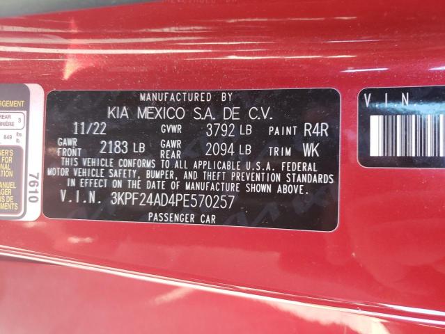 2023 KIA FORTE LX 3KPF24AD4PE570257