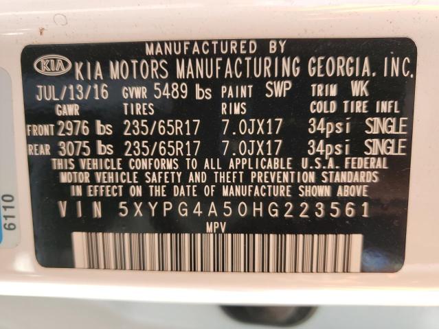 2017 KIA SORENTO LX - 5XYPG4A50HG223561