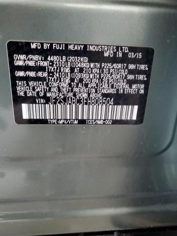 2015 SUBARU FORESTER 2 JF2SJABC3FH808504