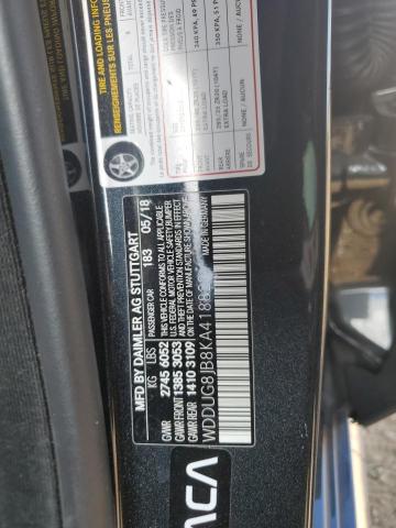 2019 MERCEDES-BENZ S 63 AMG 4 WDDUG8JB8KA418823