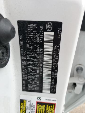 2023 TOYOTA CAMRY XSE 4T1K61AK5PU096476