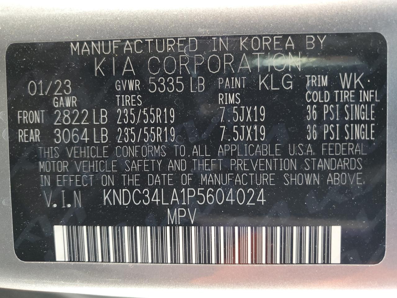 KIA EV6 LIGHT