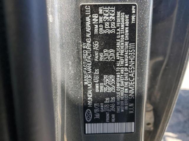 2022 HYUNDAI TUCSON LIM 5NMJECAE5NH035111