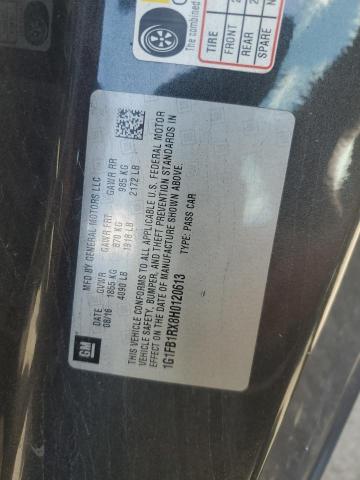 2017 CHEVROLET CAMARO LT 1G1FB1RX8H0120613