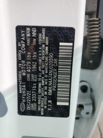 2022 HYUNDAI ELANTRA LI KMHLN4AJ4NU020390