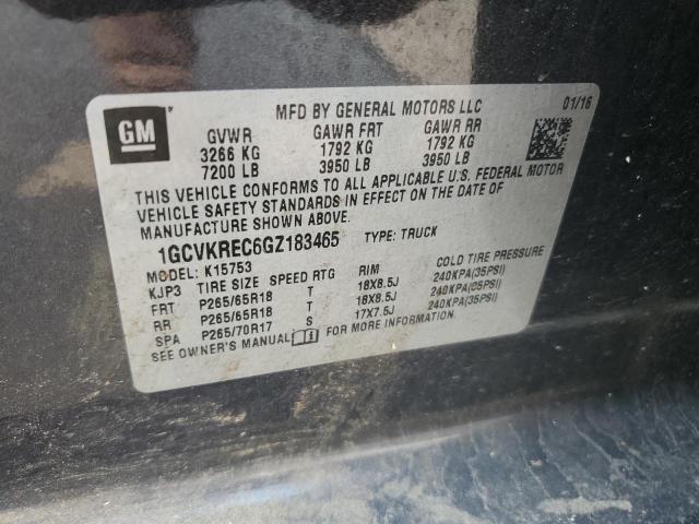 2016 CHEVROLET SILVERADO 1GCVKREC6GZ183465