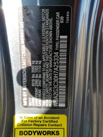 2017 BMW M240XI WBA2G3C30H7A25334