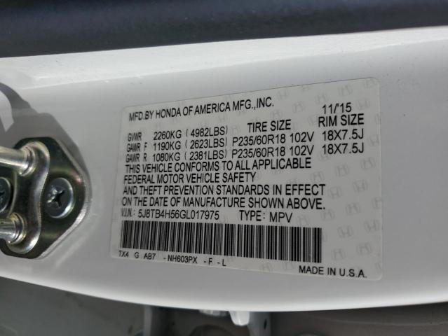 2016 ACURA RDX TECHNO 5J8TB4H56GL017975