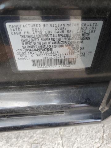 2015 NISSAN SENTRA S 3N1AB7AP7FL675068