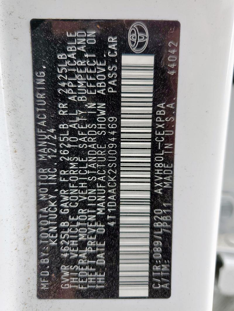 2025 TOYOTA CAMRY XSE - 4T1DAACK2SU094469