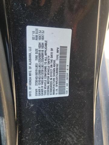 2018 HONDA ODYSSEY EXL 5FNRL6H74JB090162
