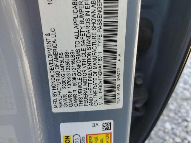2021 HONDA ACCORD SPO 1HGCV1F42MA118311