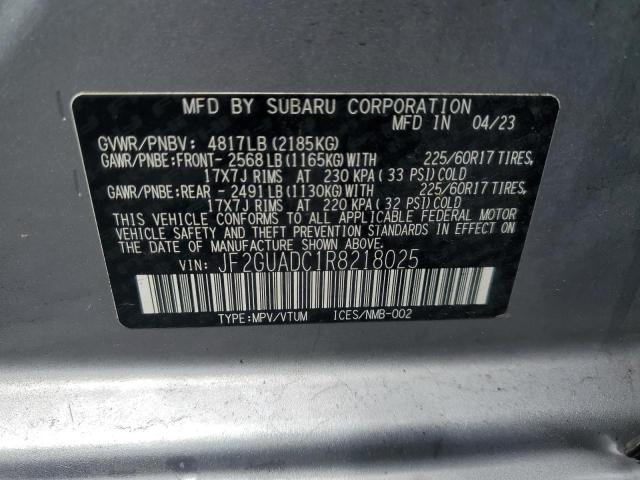 2024 SUBARU CROSSTREK PREMIUM JF2GUADC1R8218025