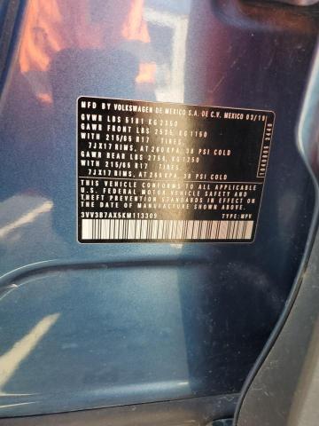 2019 VOLKSWAGEN TIGUAN SE 3VV3B7AX5KM113309