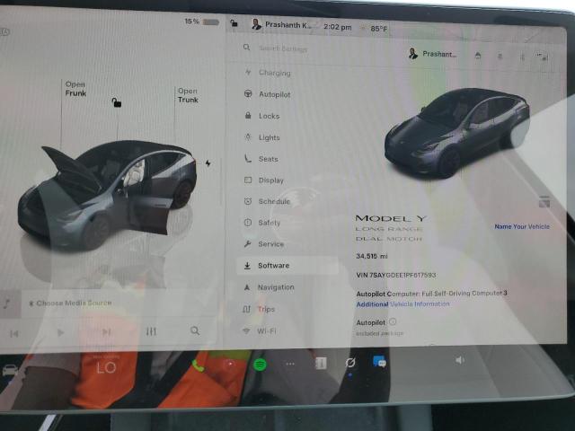 2023 TESLA MODEL Y - 7SAYGDEE1PF617593
