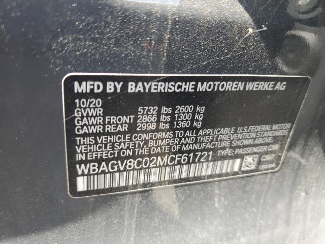 2021 BMW M850XI WBAGV8C02MCF61721