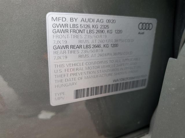 2021 AUDI Q3 PREMIUM WA1DECF35M1027937