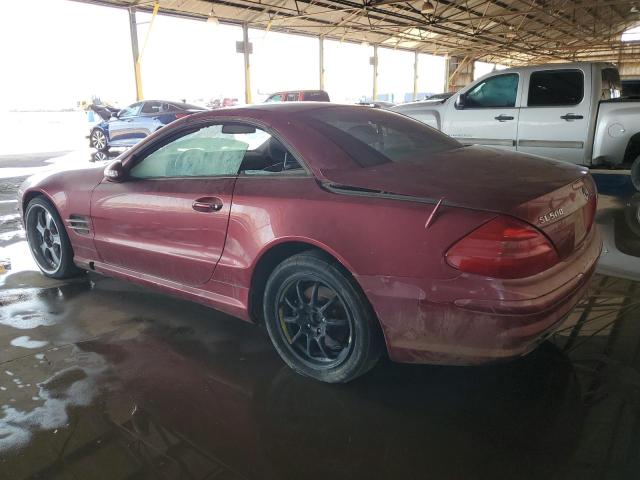 MERCEDES-BENZ SL 500R 2003 red  gas WDBSK75F63F042021 photo #3