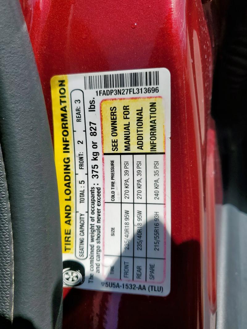 2015 FORD FOCUS TITA 1FADP3N27FL313696