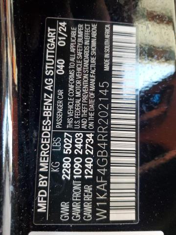 2024 MERCEDES-BENZ C 300 W1KAF4GB4RR202145