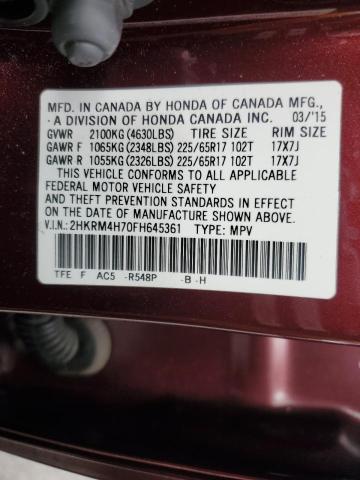 2015 HONDA CR-V EXL 2HKRM4H70FH645361