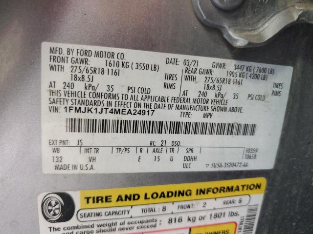 2021 FORD EXPEDITION 1FMJK1JT4MEA24917