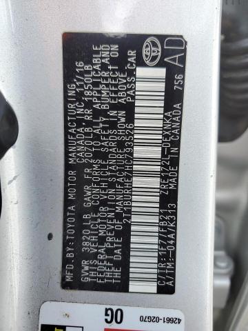 2017 TOYOTA COROLLA L 2T1BURHE7HC793526