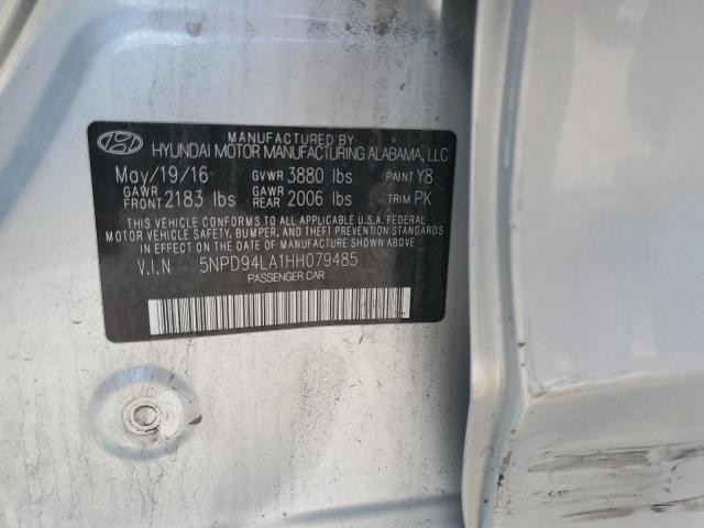 2017 HYUNDAI ELANTRA ECO 5NPD94LA1HH079485