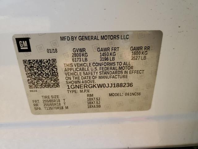 2018 CHEVROLET TRAVERSE L 1GNERGKW0JJ188236