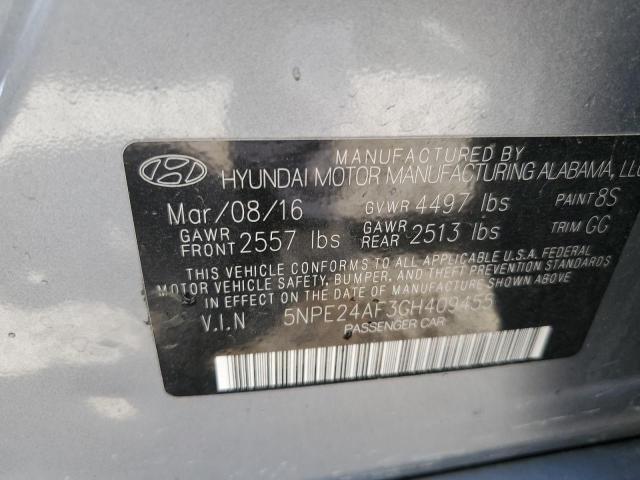 2016 HYUNDAI SONATA SE - 5NPE24AF3GH409455