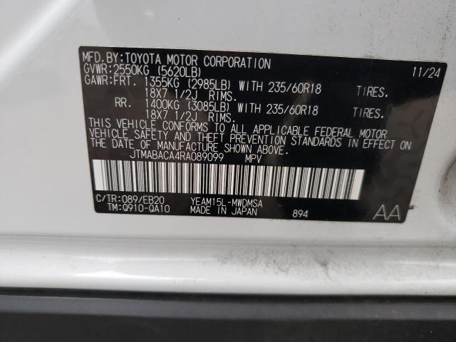 2024 TOYOTA BZ4X XLE JTMABACA4RA089099